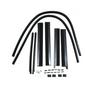 Vintique, Inc. 1934 Ford 5W Coupe Door Window Channel Kit w/center mounted handles - 40-45983-5WC