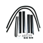 Vintique, Inc. 1934 Ford Tudor Sedan Door Window Channel Kit w/center mounted handles - 40-45983-2DC