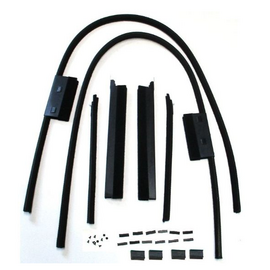 Vintique, Inc. 1934 Ford Tudor Sedan Door Window Channel Kit w/front mounted handles - 40-45983-2DF