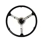 Limeworks Speed Shop 1935-37 Style 16" Banjo Steering Wheel Kit, Black Horn Cap - ST3026BLK3B