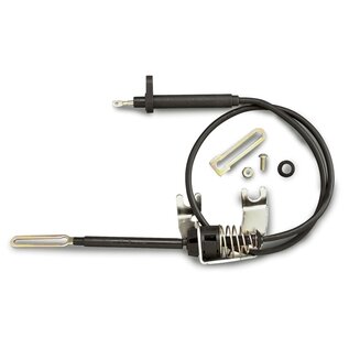 Lokar GM-TH350 Kickdown Cable GM-TH350 Polished Fittings Black Stainless Housing
