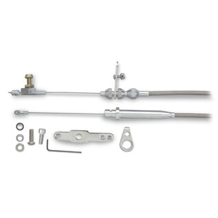 Lokar GM-TH350 Kickdown Cable GM-TH350 Blower Drive Aluminum Fittings Black Housing