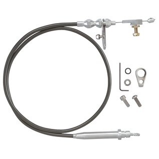 Lokar GM-TH350 Kickdown Cable GM-TH350 Tuned-Port Aluminum Fittings Stainless Housing