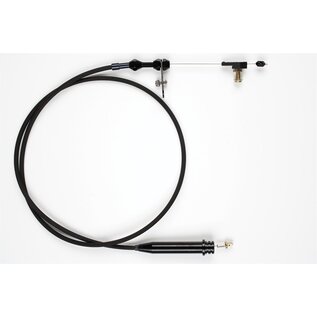 Lokar GM-TH350 Kickdown Cable GM-TH350 Tuned-Port Black Fittings Black Stainless Housing