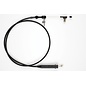 Lokar GM-TH350 Kickdown Cable GM-TH350 Tuned-Port Black Fittings Black Stainless Housing