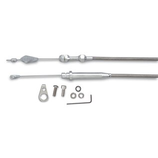 Lokar GM-TH350 Kickdown Cable GM-TH350 Tuned-Port Polished Fittings Stainless Housing