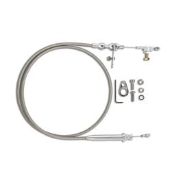 Lokar GM TH350 Kickdown Cable - Polished Fittings
