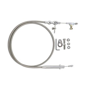 Lokar GM TH350 Kickdown Cable - Polished Fittings