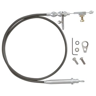 Lokar GM TH350 Kickdown Cable - Polished Fittings