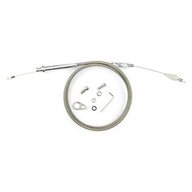 Lokar GM TH350  Tuned-Port Kickdown Cable - Polished Fittings