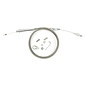 Lokar GM TH350  Tuned-Port Kickdown Cable - Polished Fittings
