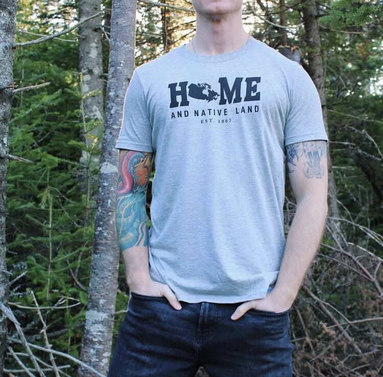Home & Native Land Tee Grey