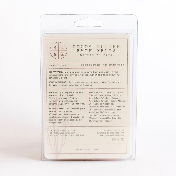 Cocoa Butter Bath Melts