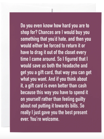 Classy Gift Card Cards