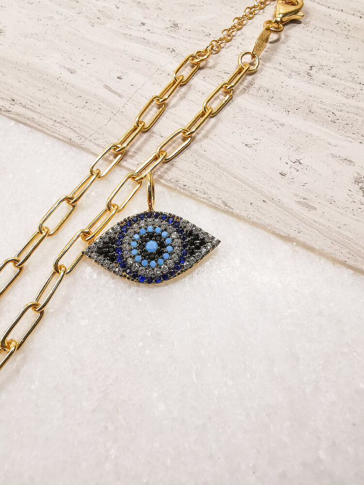 Göz Charm Yellow Gold