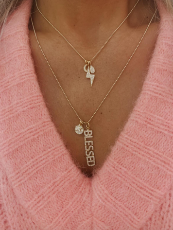 18K  Gold Vermeil Faceted Ball Chain