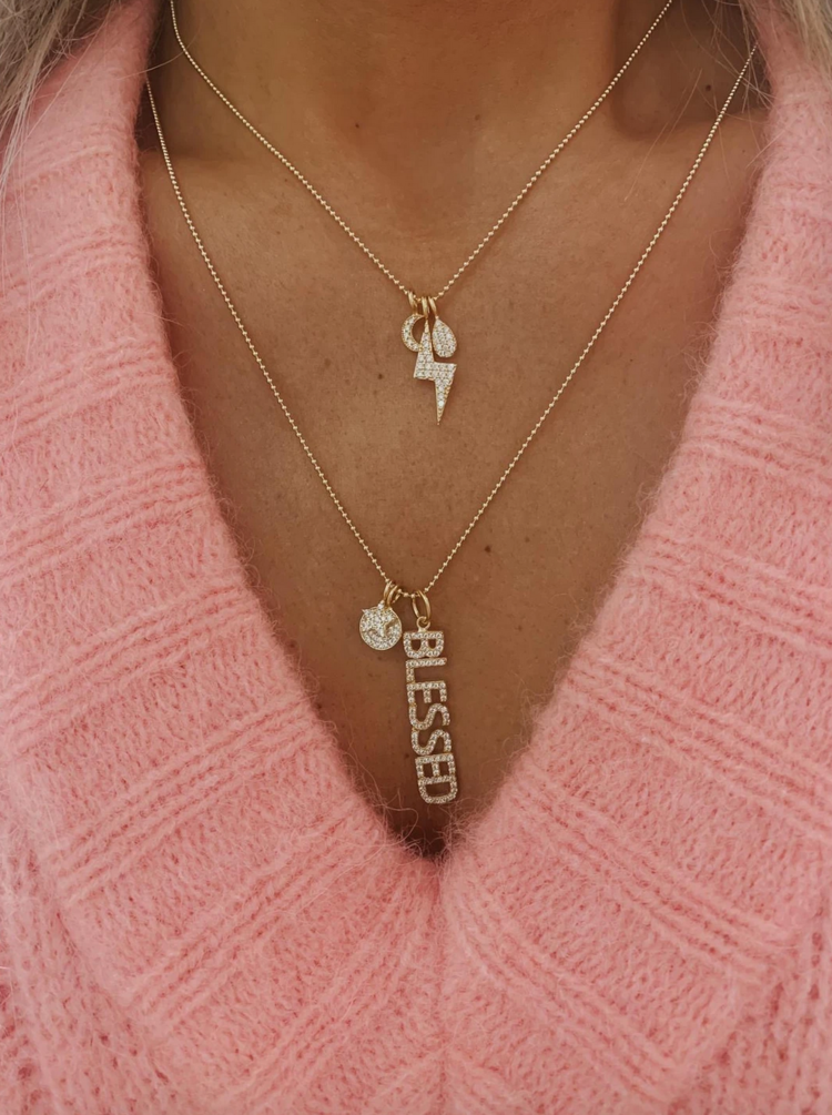 18K  Gold Vermeil Faceted Ball Chain