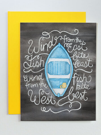 Little Blue Dory Card