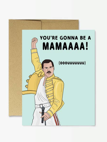 Freddie Mercury "New Mama" Card