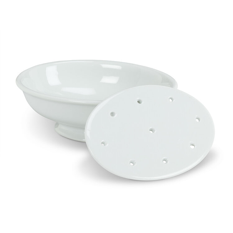 2pc Soap Dish With Strainer