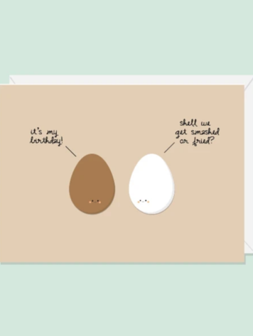 Smashed or Fried Birthday Card