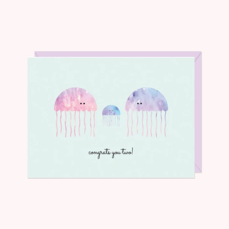 Jellyfish: Congrats You Two! Card