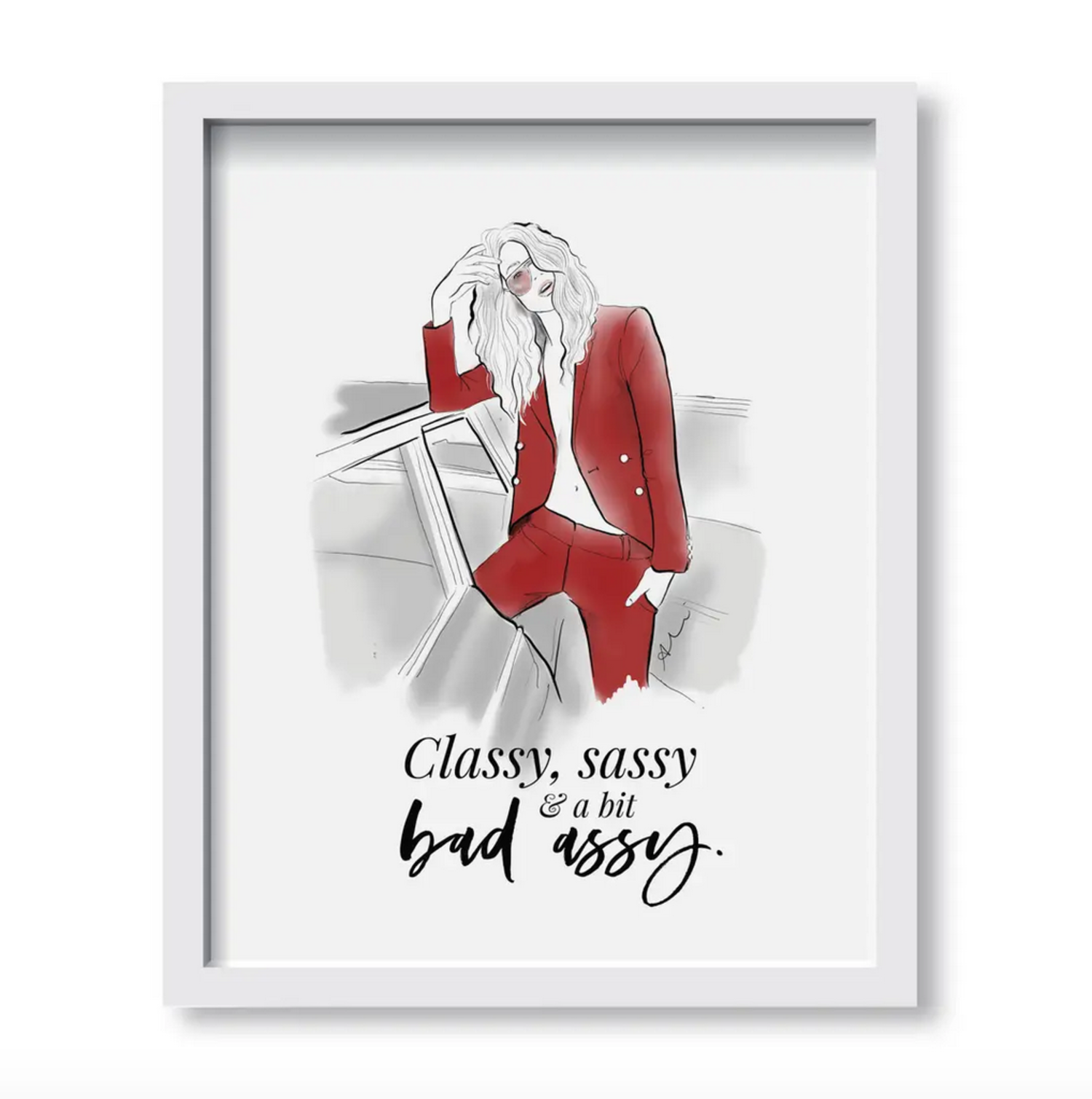 Art Print Sassy Classy Adora Boutique