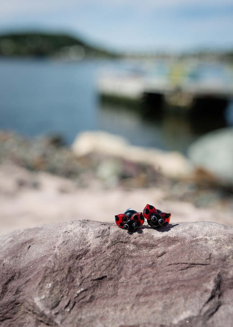 Lady Bug Studs