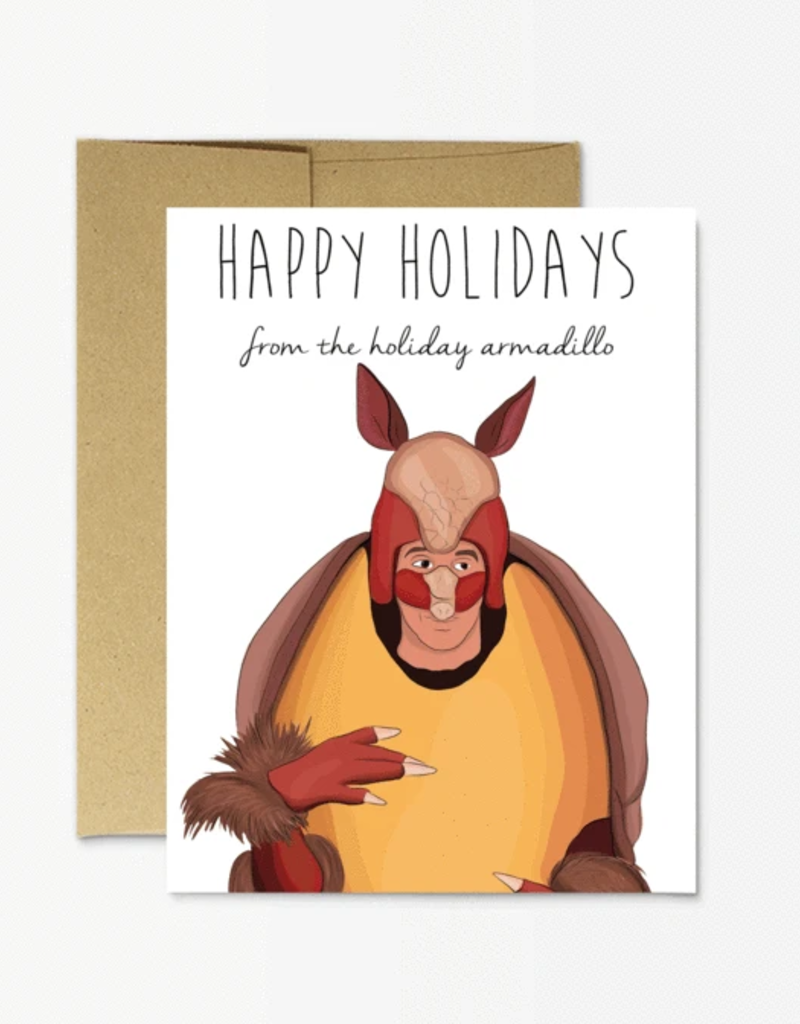 Holiday Armadillo Card Adora Boutique