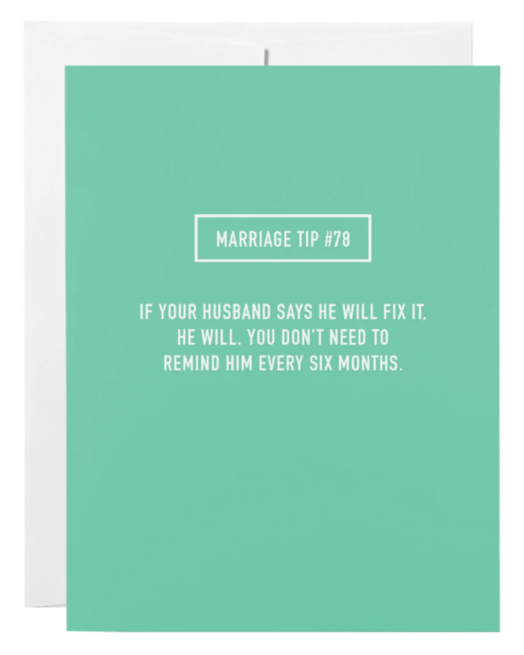 Classy Marriage Greeting Card