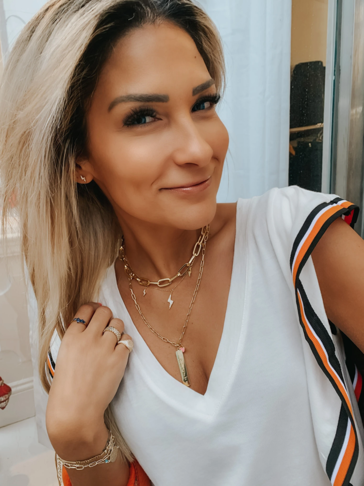 Pink Enamel Heart Charm