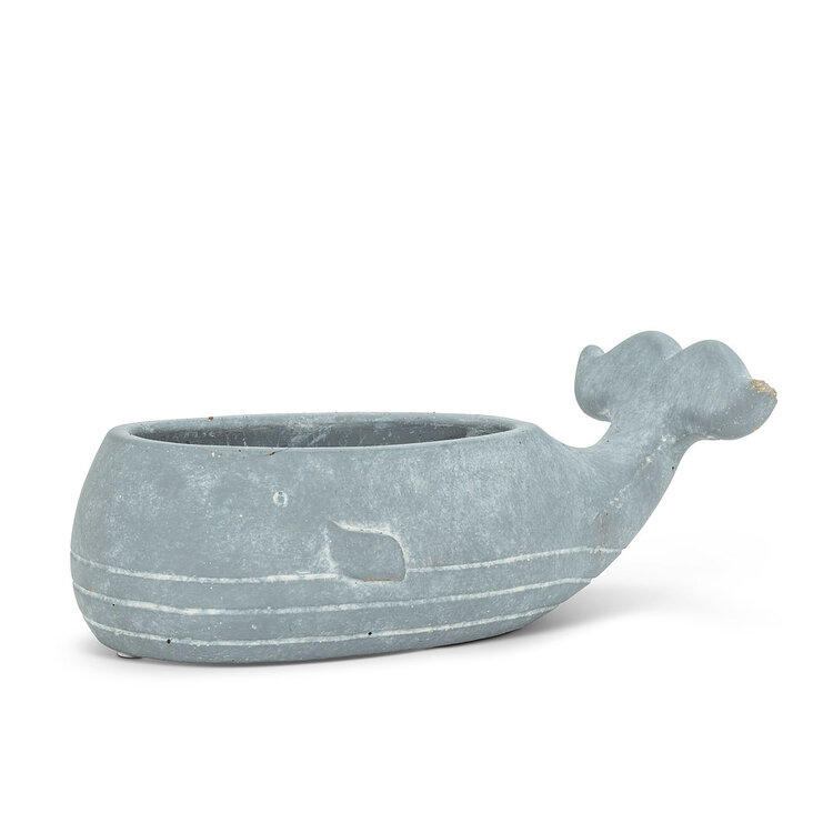 Small Whale Low Planter