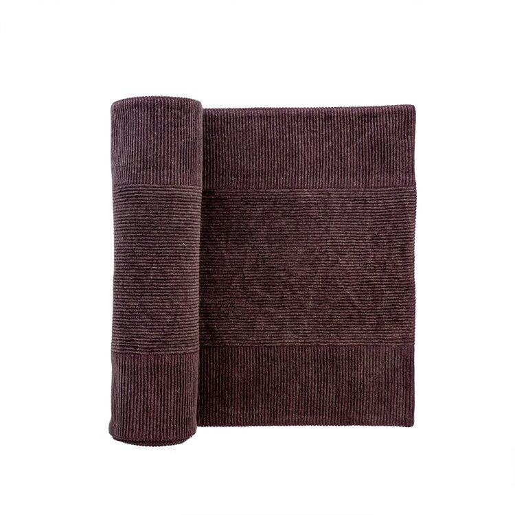 Plum Corduroy Runner