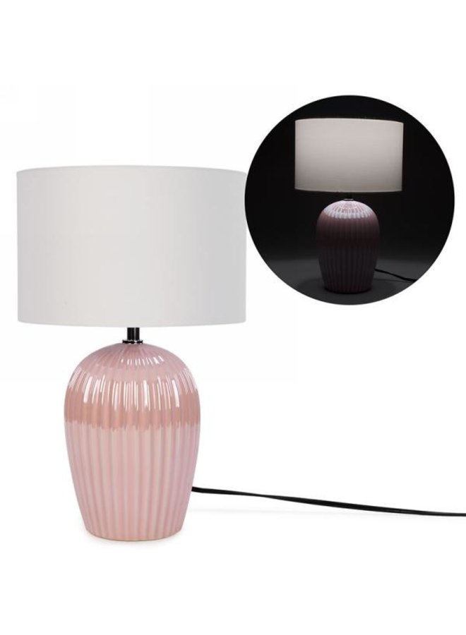 17" Pink Pearlescent Lamp