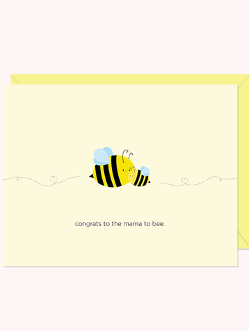 Congrats To The Mama To Bee Card