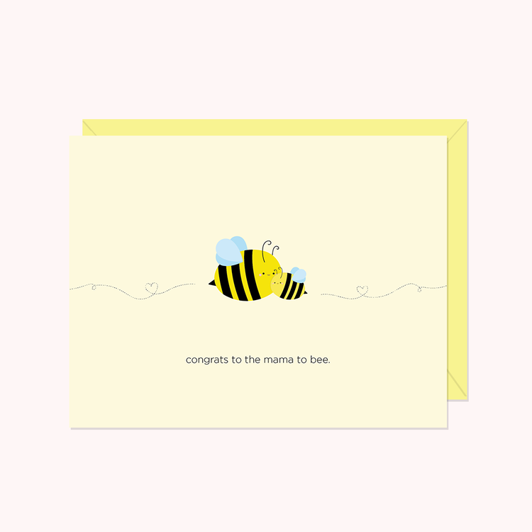 Congrats To The Mama To Bee Card