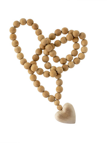 Large Wooden Heart Prayer Beads