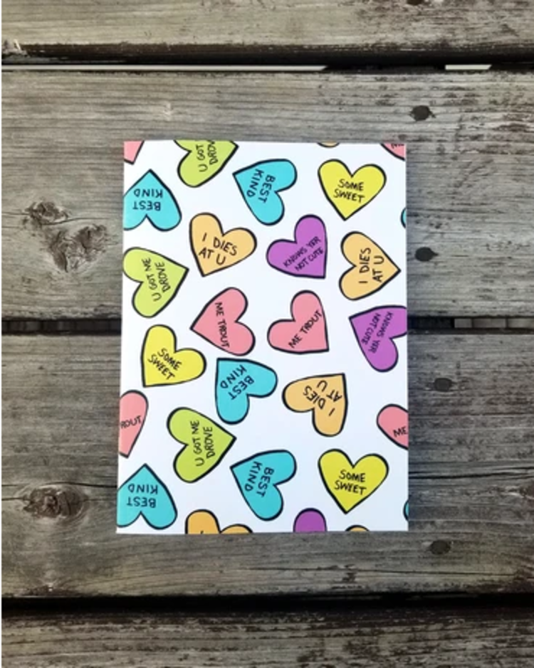Candy Hearts Notebook