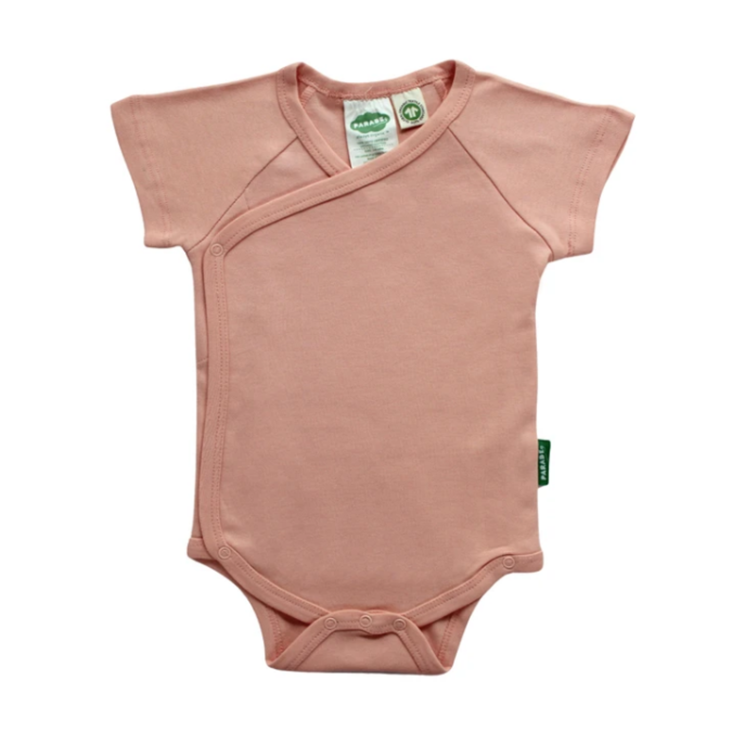 Peach Short Sleeve Kimono Onesie Adora Boutique