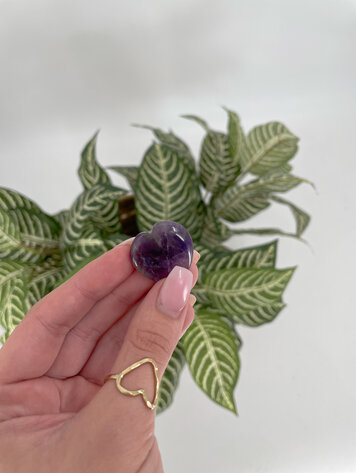 Amethyst Heart Stone