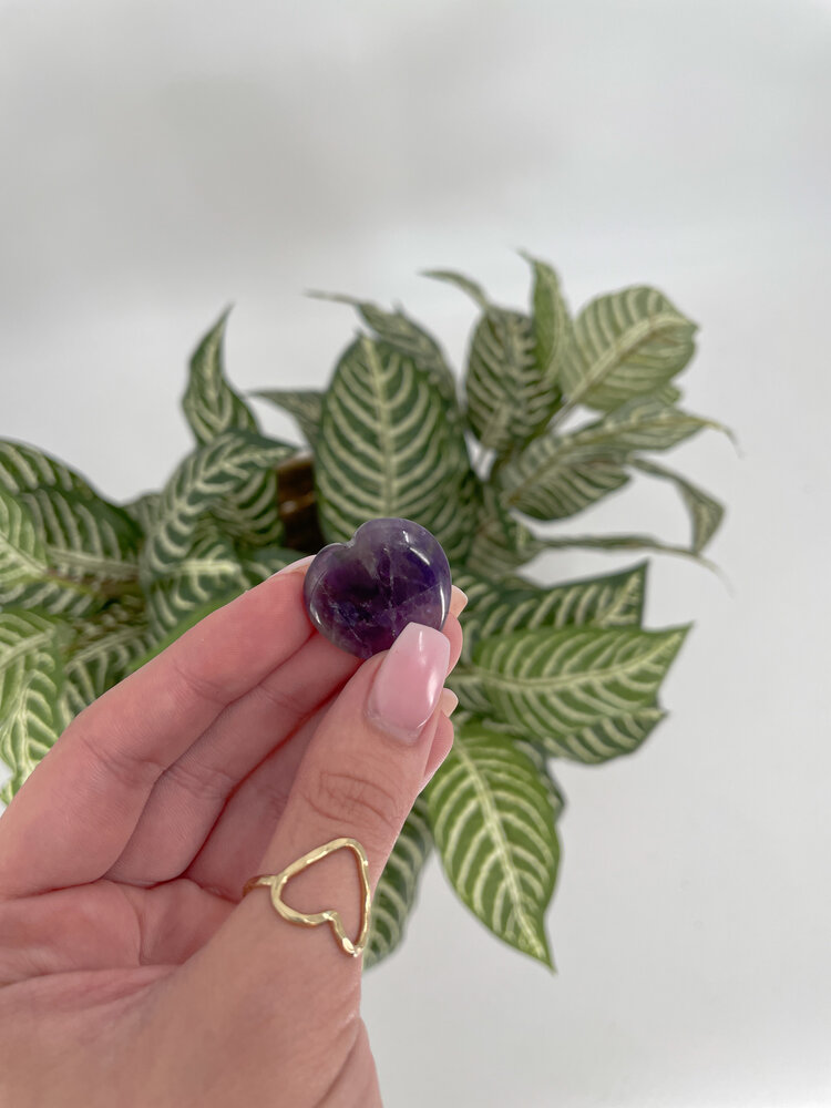 Amethyst Heart Stone