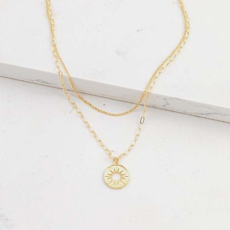 Sunburst Layered Necklace
