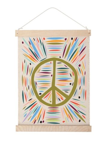 Mr. Peace Canvas Wall Hanging