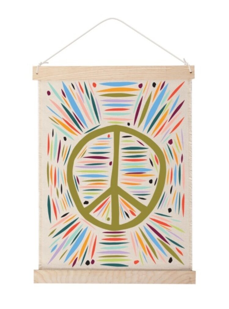 Mr. Peace Canvas Wall Hanging