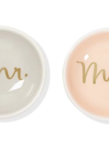 Mr. & Mrs. Trinket Tray Set