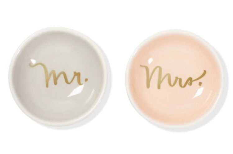 Mr. & Mrs. Trinket Tray Set