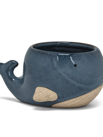 Small Blue Whale Planter