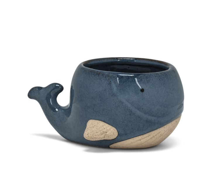 Small Blue Whale Planter
