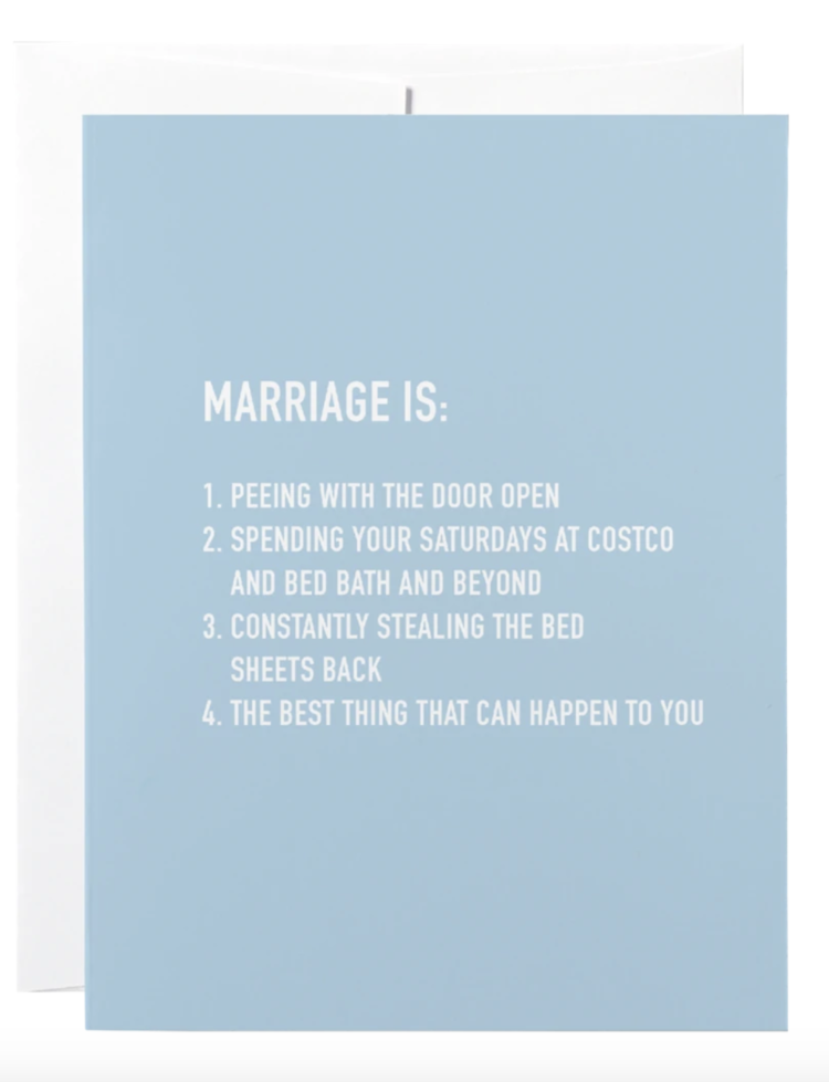 Classy Marriage Greeting Card