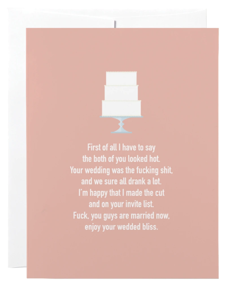 Classy Marriage Greeting Card